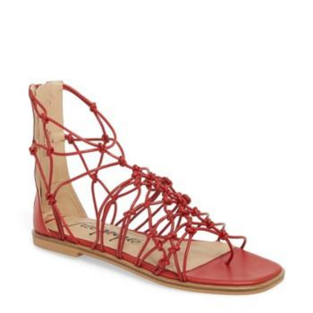 FREE PEOPLE Leather Sandals - Picture 2 of 2